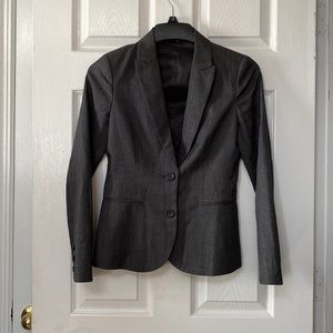 THEORY Forlain Grey Wool Tailored Blazer